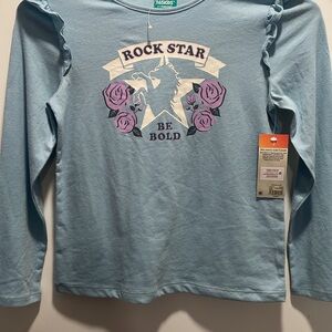 Blue 'Rock Star' Long Sleeve Shirt